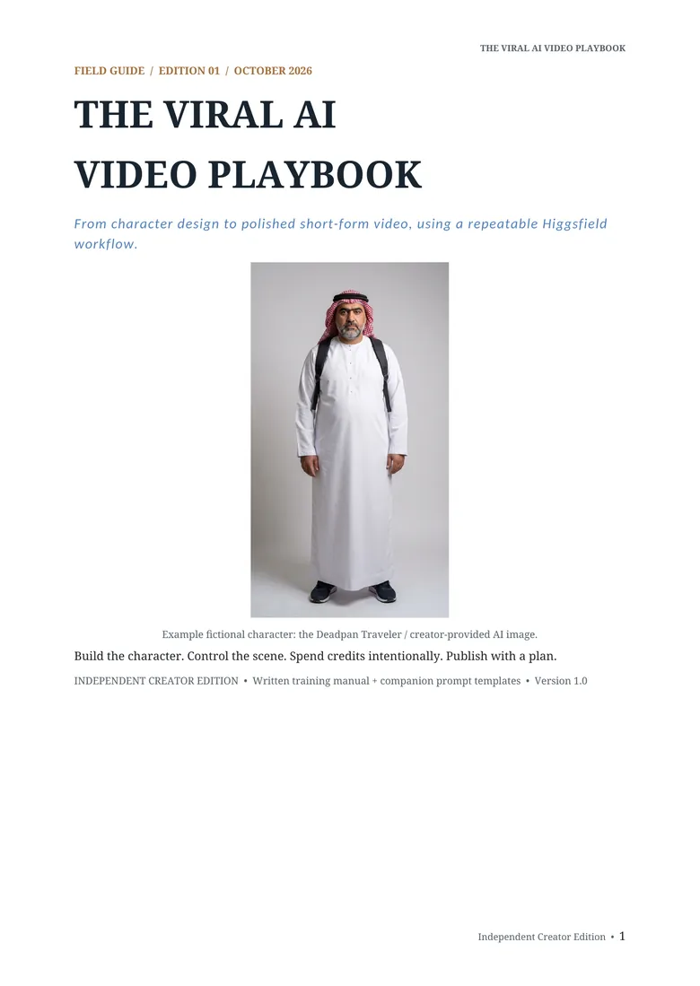 The Viral AI Video Playbook cover